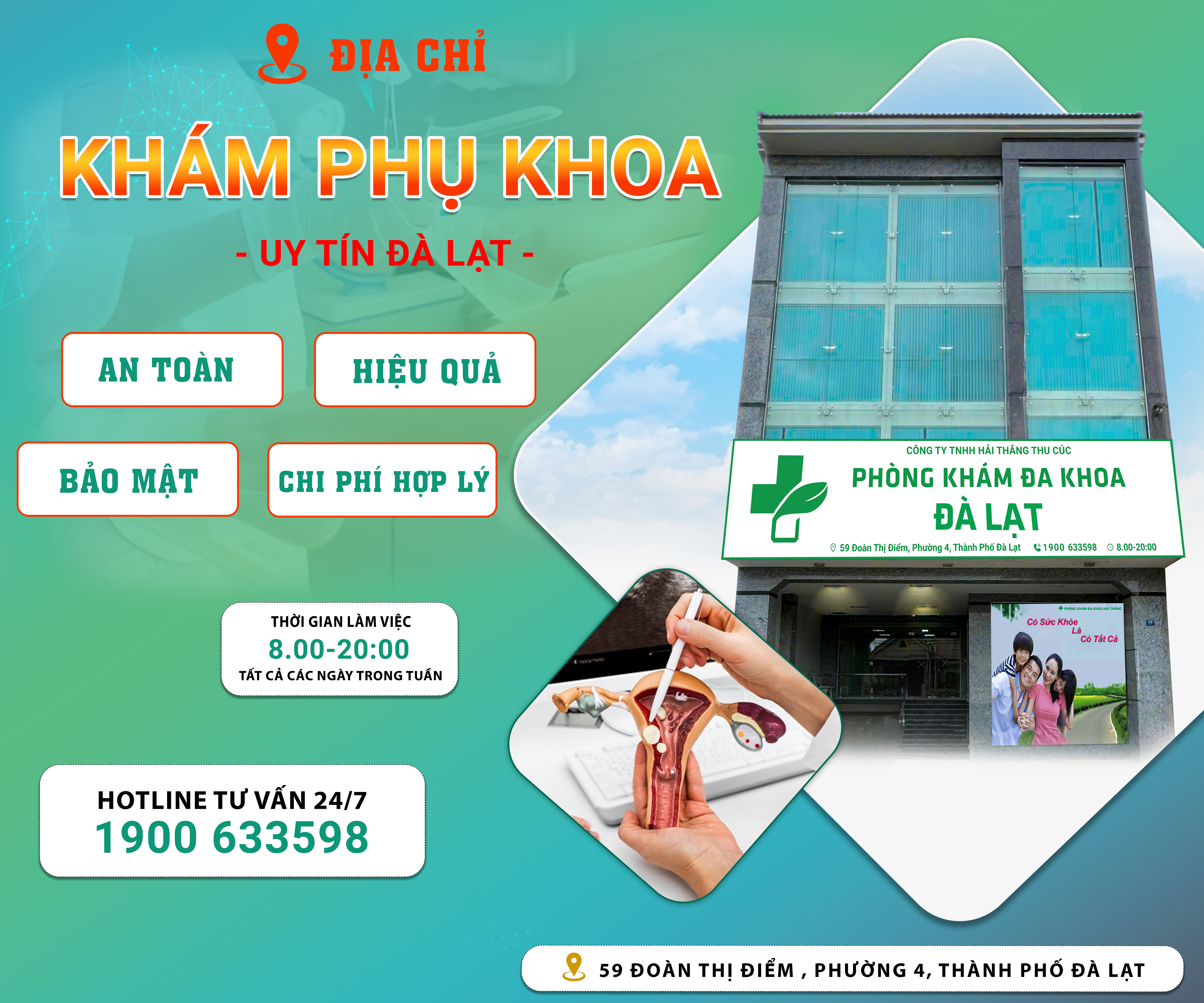 Phòng Khám Đa Khoa Đà Lạt – Địa Chỉ Khám Phụ Khoa Uy Tín Số 1 Tại Đà Lạt
