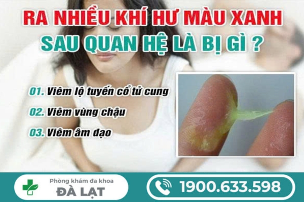 Ra Khí Hư Màu Xanh Sau Khi Quan Hệ 