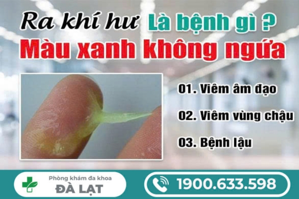 Ra Khí Hư Màu Xanh Không Kèm Ngứa 