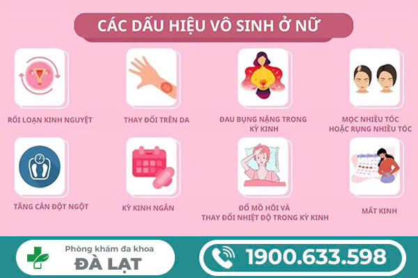Biểu Hiện, Dấu Hiệu Vô Sinh Ở Nữ Giới 
