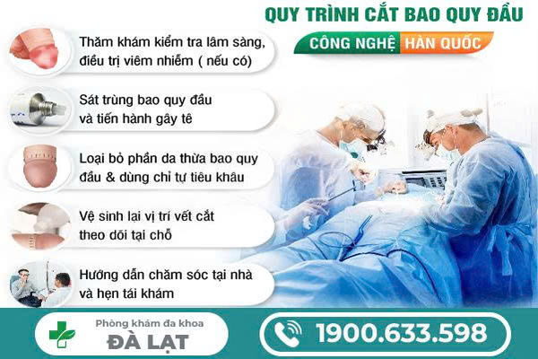 QUY TRÌNH CẮT BAO QUY ĐẦU HẸP Ở NAM GIỚI CHUẨN Y KHOA 
