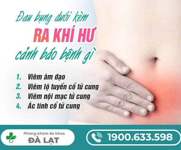 Ra Khí Hư Màu Nâu Và Đau Bụng Dưới 