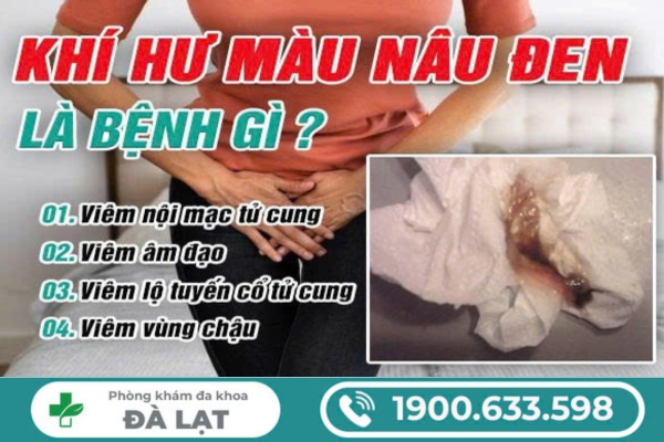 Hiện Tượng Ra Khí Hư Màu Nâu Đen Do Đâu? 