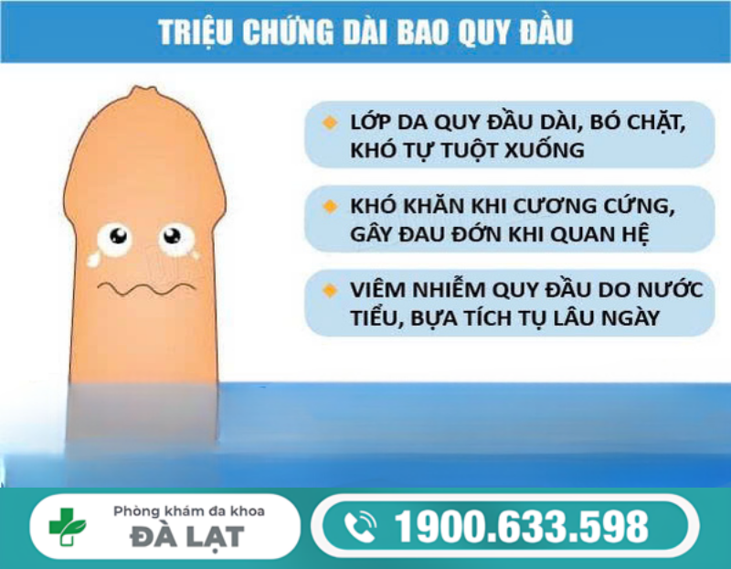 NHẬN BIẾT DÀI BAO QUY ĐẦU Ở NAM GIỚI QUA NHỮNG BIỂU HIỆN THƯỜNG GẶP