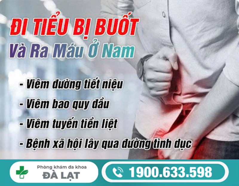 ĐI TIỂU BUỐT KEM RA MÁU Ở NAM GIỚI: NGUY CƠ TIỀM ẨN VÀ CÁCH ĐIỀU TRỊ 