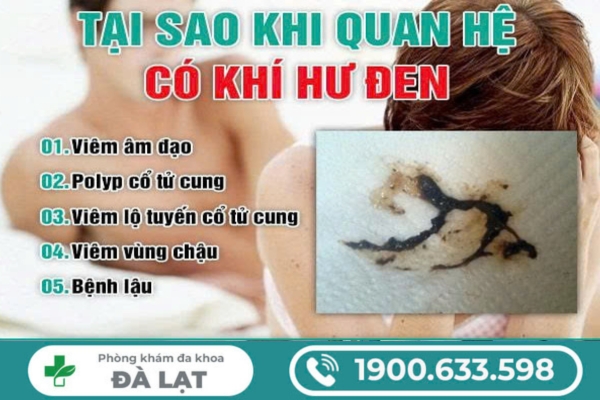 Quan Hệ Ra Khí Hư Màu Đen Do Đâu? 