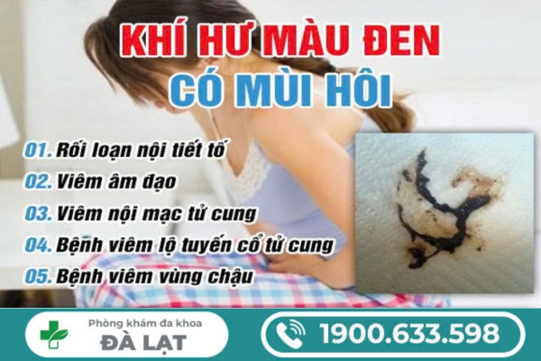 Hiện Tượng Ra Khí Hư Màu Đen Có Mùi Hôi 