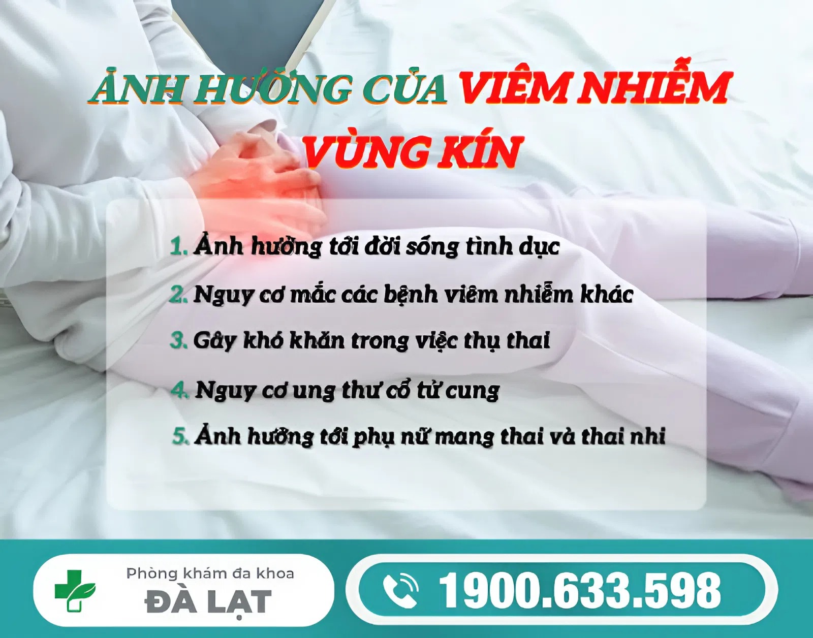 Ảnh Hưởng Của Viêm Nhiễm Vùng Kín Đến Sức Khỏe Nữ Giới 