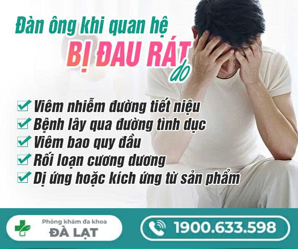 Đàn Ông Khi Quan Hệ Bị Đau Rát 