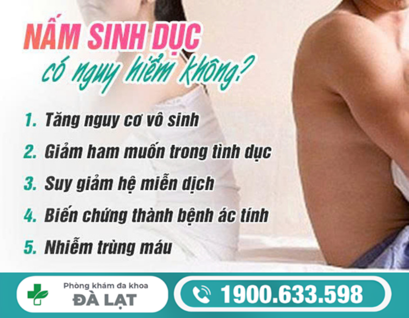 NẤM SINH DỤC Ở NAM GIỚI CÓ NGUY HIỂM KHÔNG?
