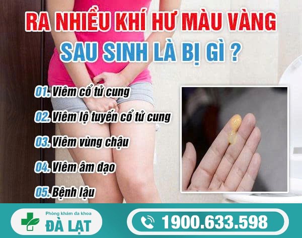 Hiện Tượng Ra Khí Hư Màu Vàng Sau Sinh 