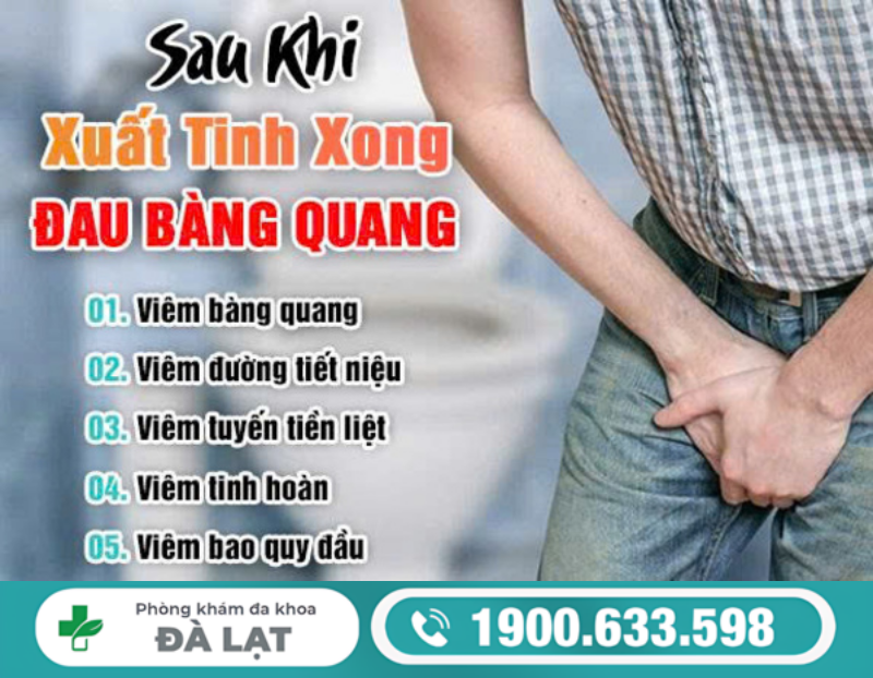NAM GIỚI SAU KHI XUẤT TINH BỊ ĐAU BÀNG QUANG CẢNH BÁO ĐIỀU GÌ?