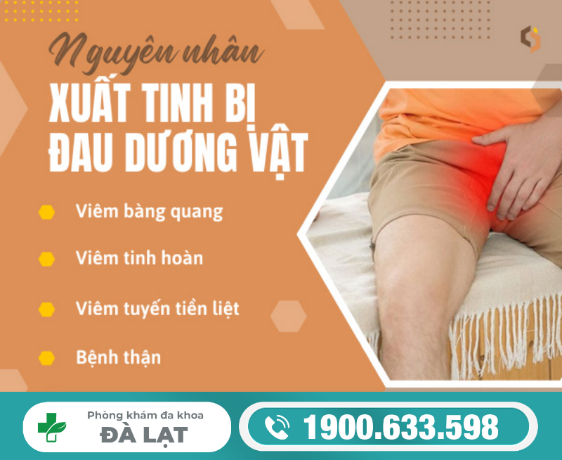 XUẤT TINH BỊ ĐAU DƯƠNG VẬT: NGUYÊN NHÂN VÀ CÁCH ĐIỀU TRỊ HIỆU QUẢ 