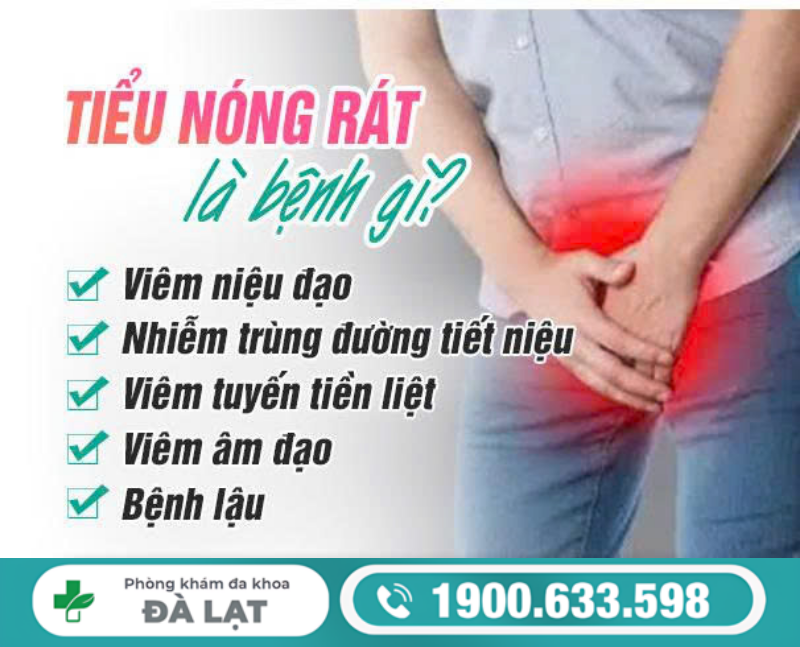 ĐI TIỂU NÓNG RÁT Ở NAM VÀ NỮ CẢNH BÁO BỆNH LÝ GÌ?