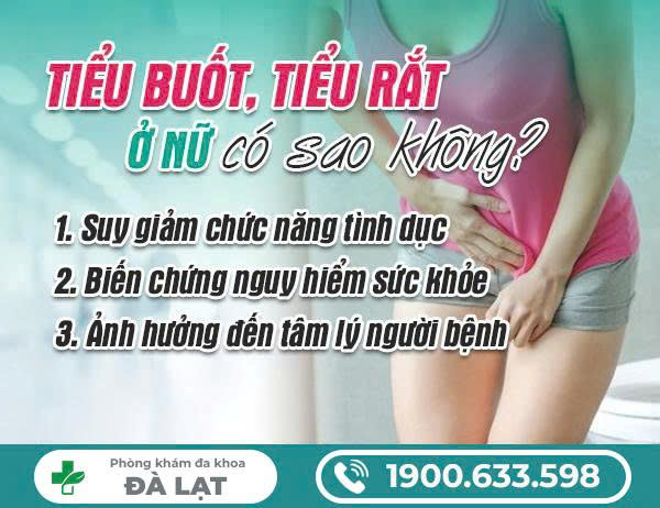 TIỂU BUỐT TIỂU RẮT Ở NỮ CÓ SAO KHÔNG?