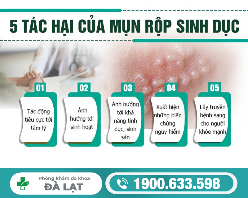Tác Hại Của Mụn Rộp Sinh Dục, Ảnh Hưởng Thế Nào? 
