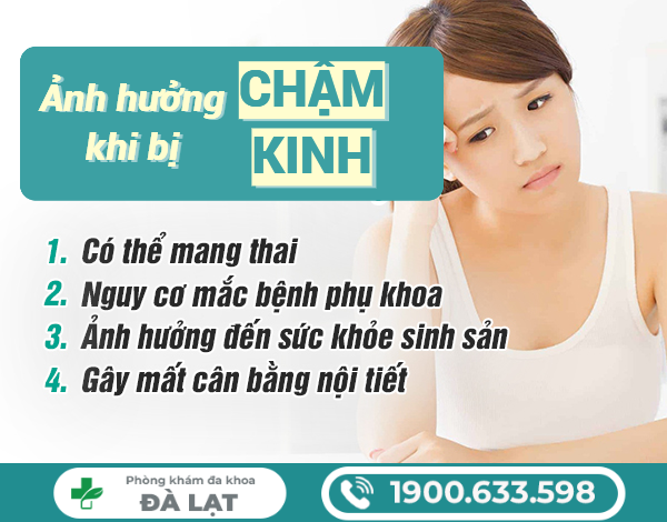 CHẬM KINH CÓ ẢNH HƯỞNG NGUY HIỂM GÌ?