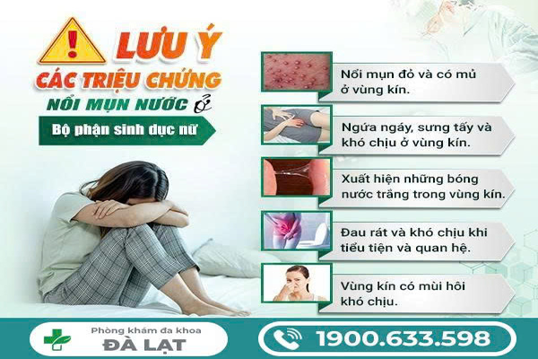 BỊ MỌC MỤN NƯỚC Ở VÙNG KÍN