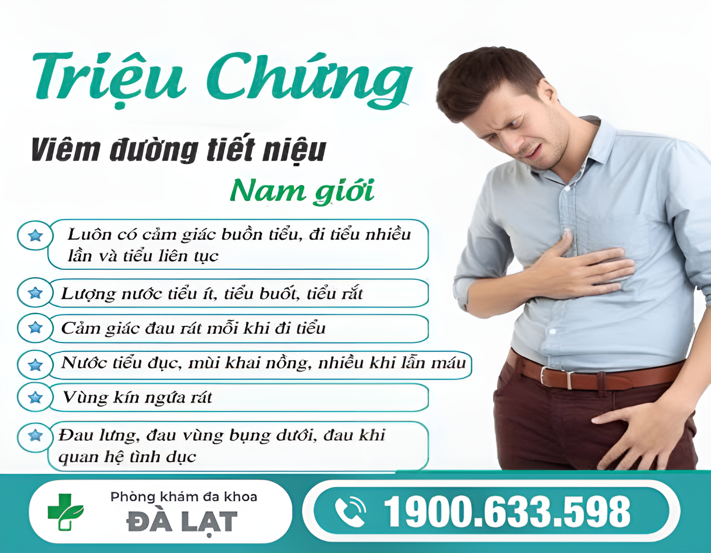 VIÊM NIỆU ĐẠO Ở NAM GIỚI LÀ GÌ? NGUYÊN NHÂN VÀ CÁCH ĐIỀU TRỊ HIỆU QUẢ   